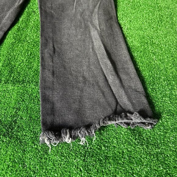 SHEIN Star Pattern Raw Trim Straight Leg Black Jeans Denim Pants Petite Size S - Picture 12 of 14